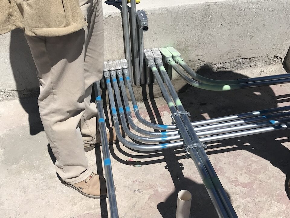 Canalizaciones para sistemas tecnológicos instaladas durante la ejecución del proyecto.